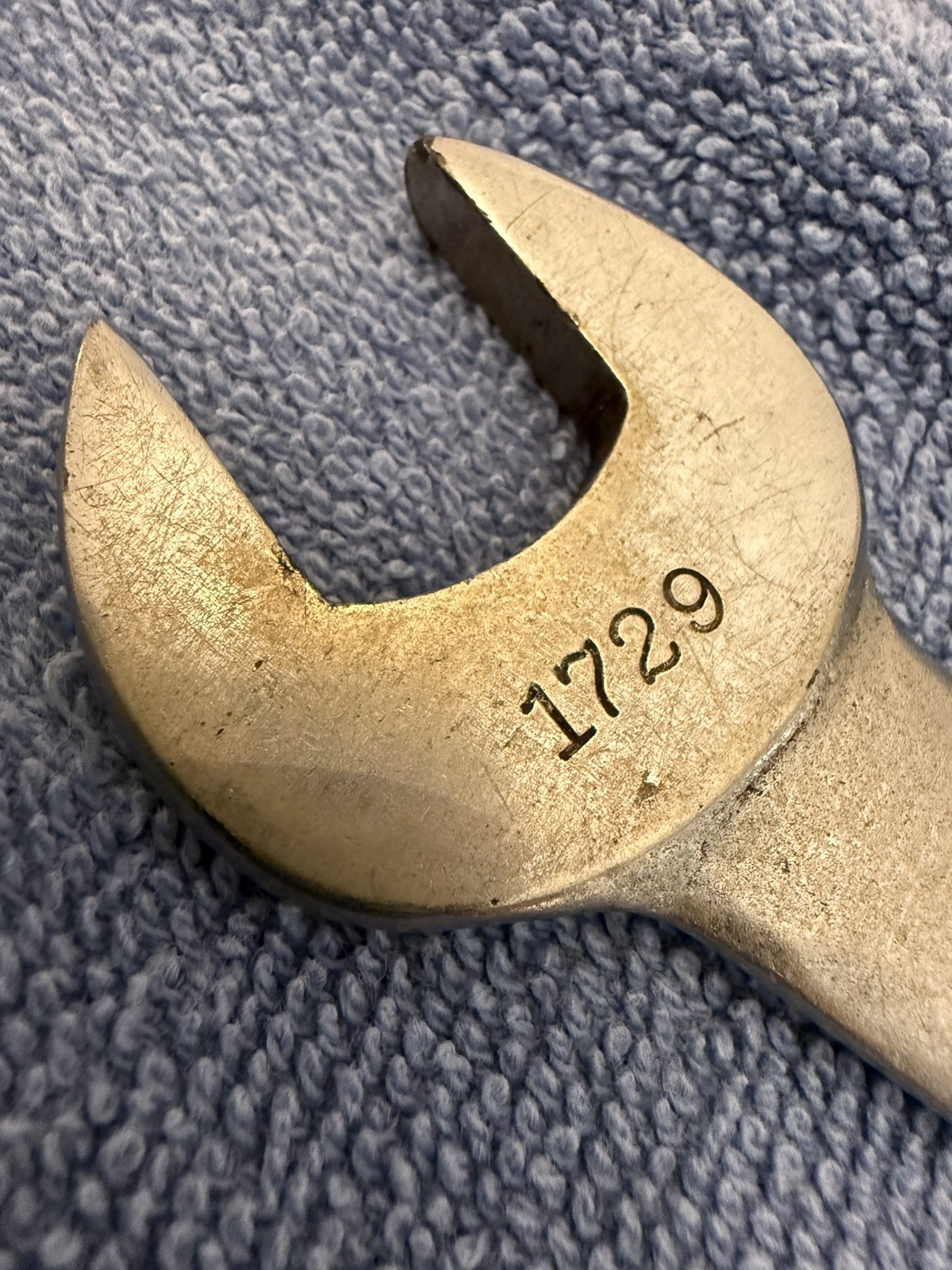 Craftsman Vanadium CI underline logo Forged in USA Open End Wrench 1729 3/4 5/8