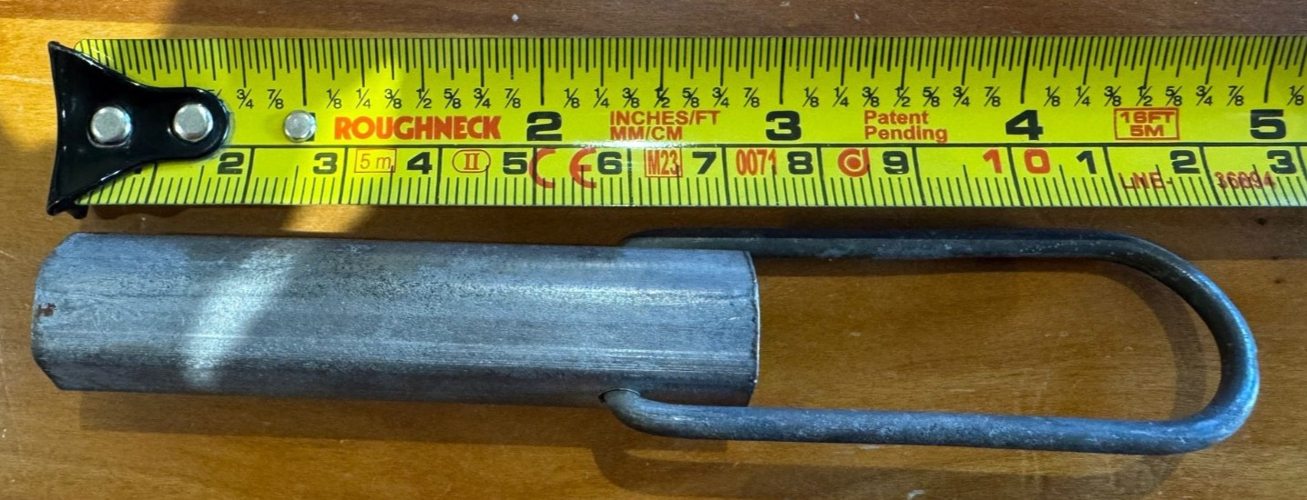 Vintage double ended spark plug spanner/wrench, 14mm.
