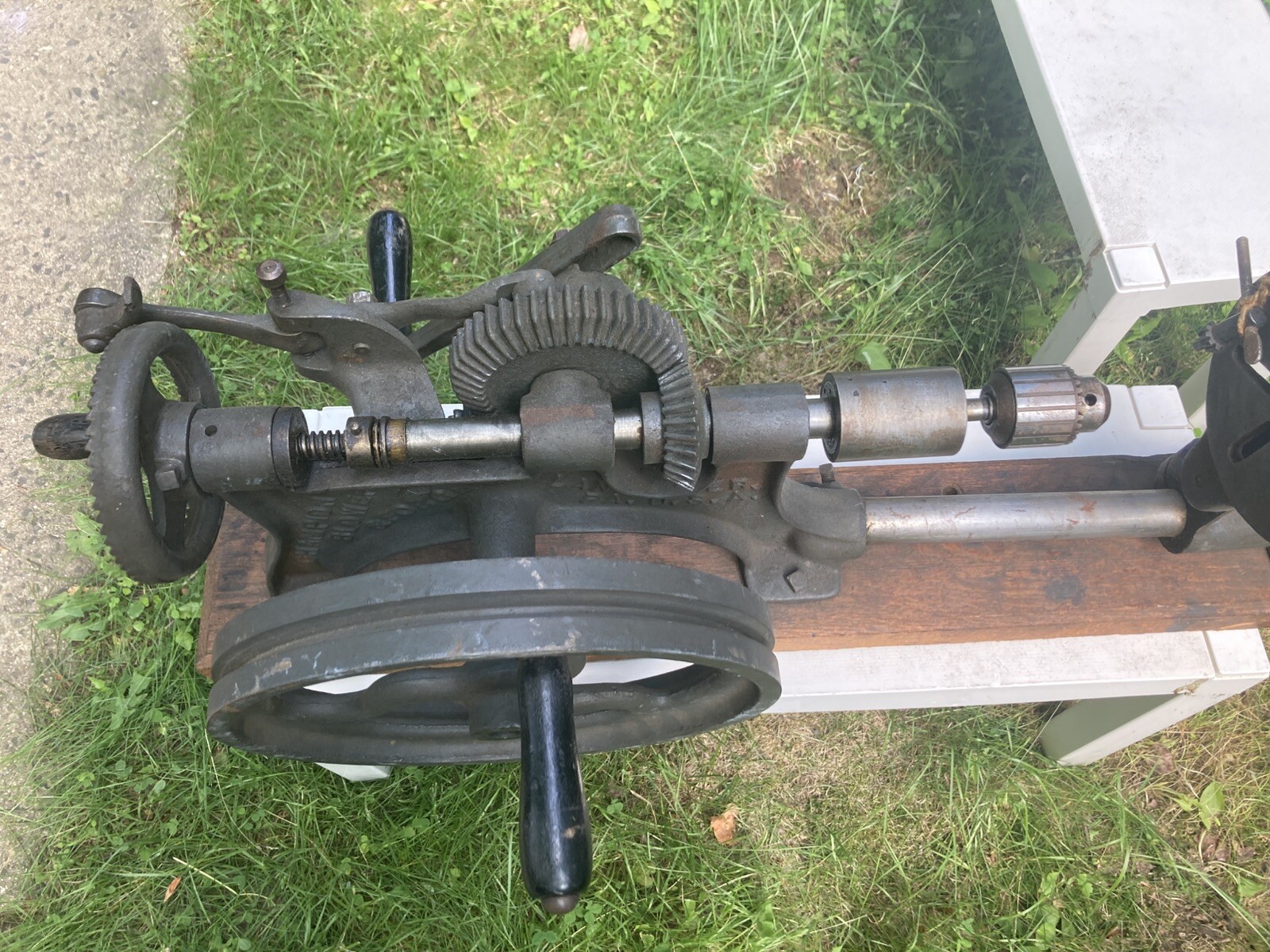 Clean Working Champion Blower & Forge Post Drill Press No. 101 Vtg Blacksmith