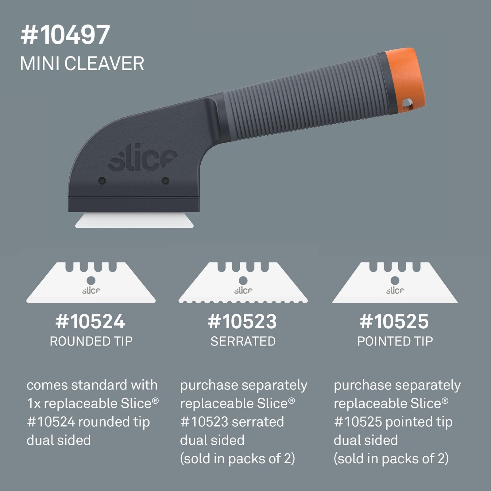 Slice 10497 Mini Cleaver with Ceramic Blade, Reduce Hand Strain, Blade Cover,…