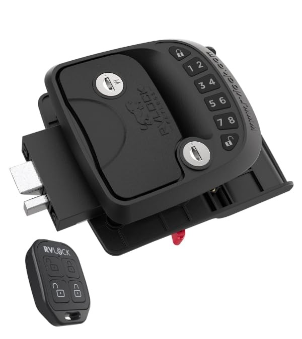 RVLOCK Compact RV Lock Keyless Entry, Secure Replacement for Camper Latch, Gr…