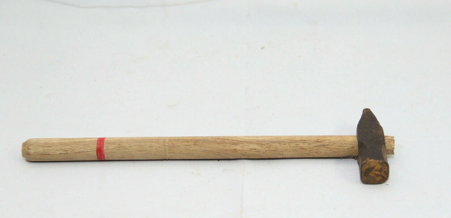 Vintage Hand Forged Hammer: Rustic Indian Decor, Collectible Tool H1