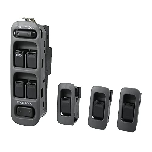 4PCS Replacement Driver Master Power Window Switch Set for 99-06 Chevy Tracker