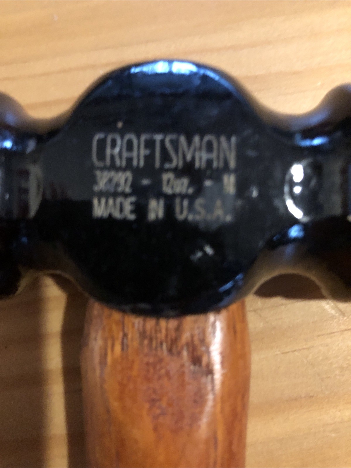 Vintage SEARS Craftsman 12 oz Soft Face Hickory Handle Hammer 38292 NOS 🇺🇸