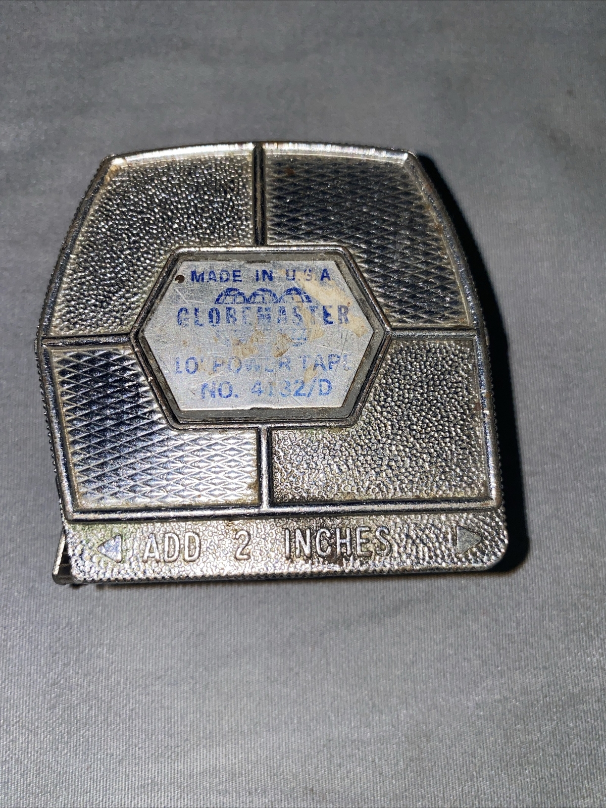 Vintage Globemaster 10 Ft White Tape Measure Tool No. 4132/D USA