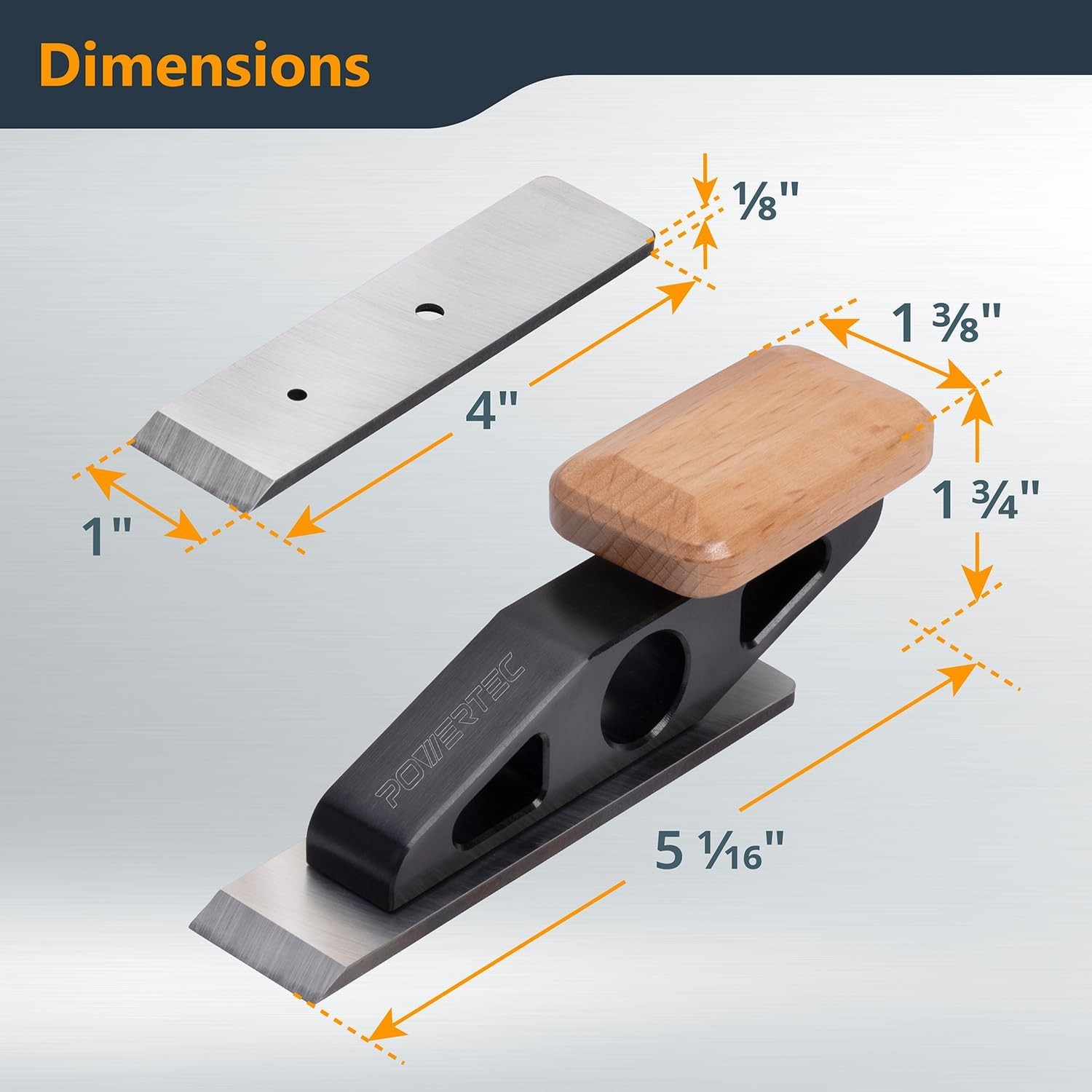 Chisel Plane with Flat Blade – Compact Edge Trimming Tool for Woodworking, Pl…