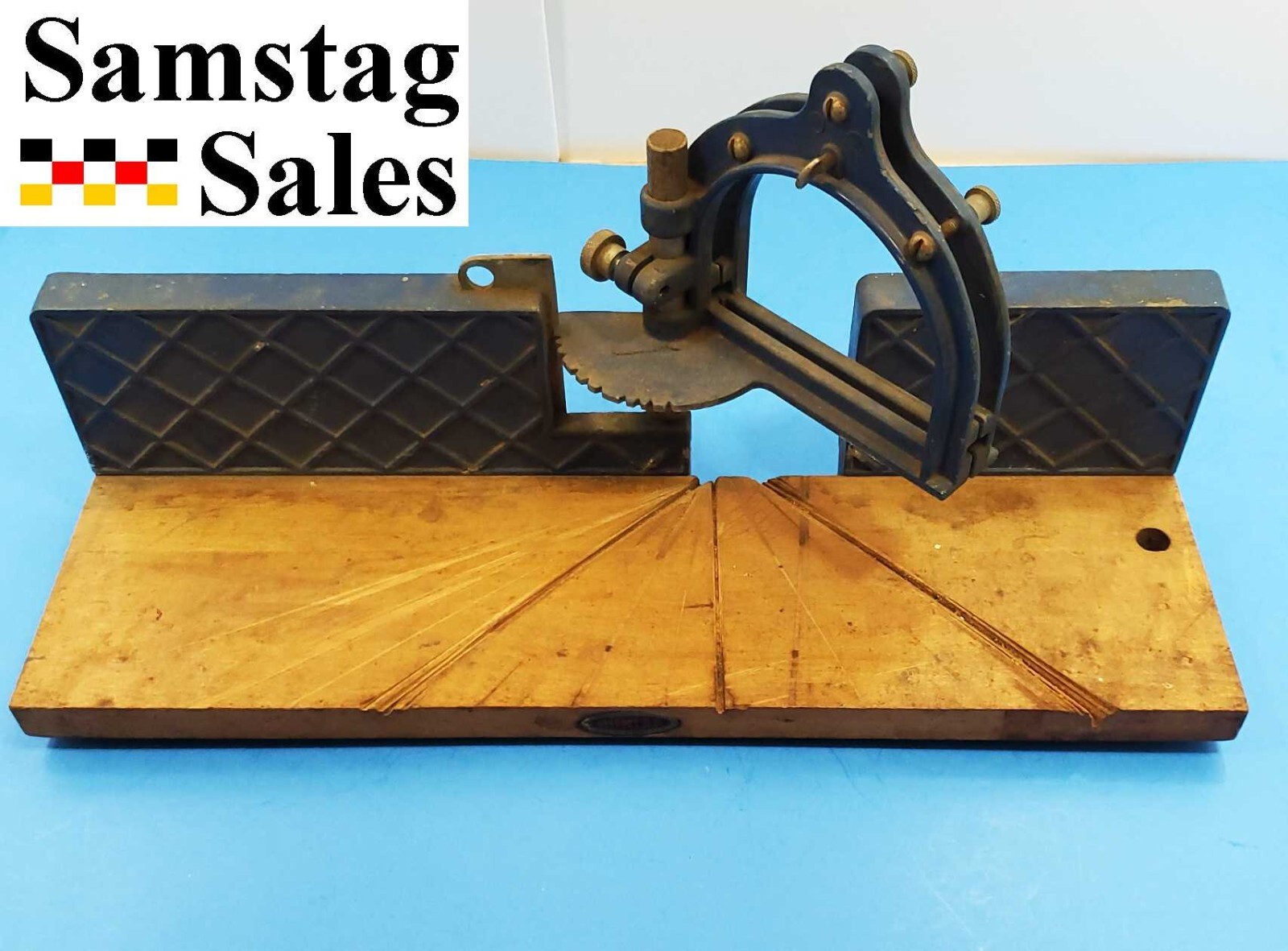 Vintage Dunlap No. 3634 Mitre Saw Box 45 to 0 Degrees Sold by Sears Roebuck