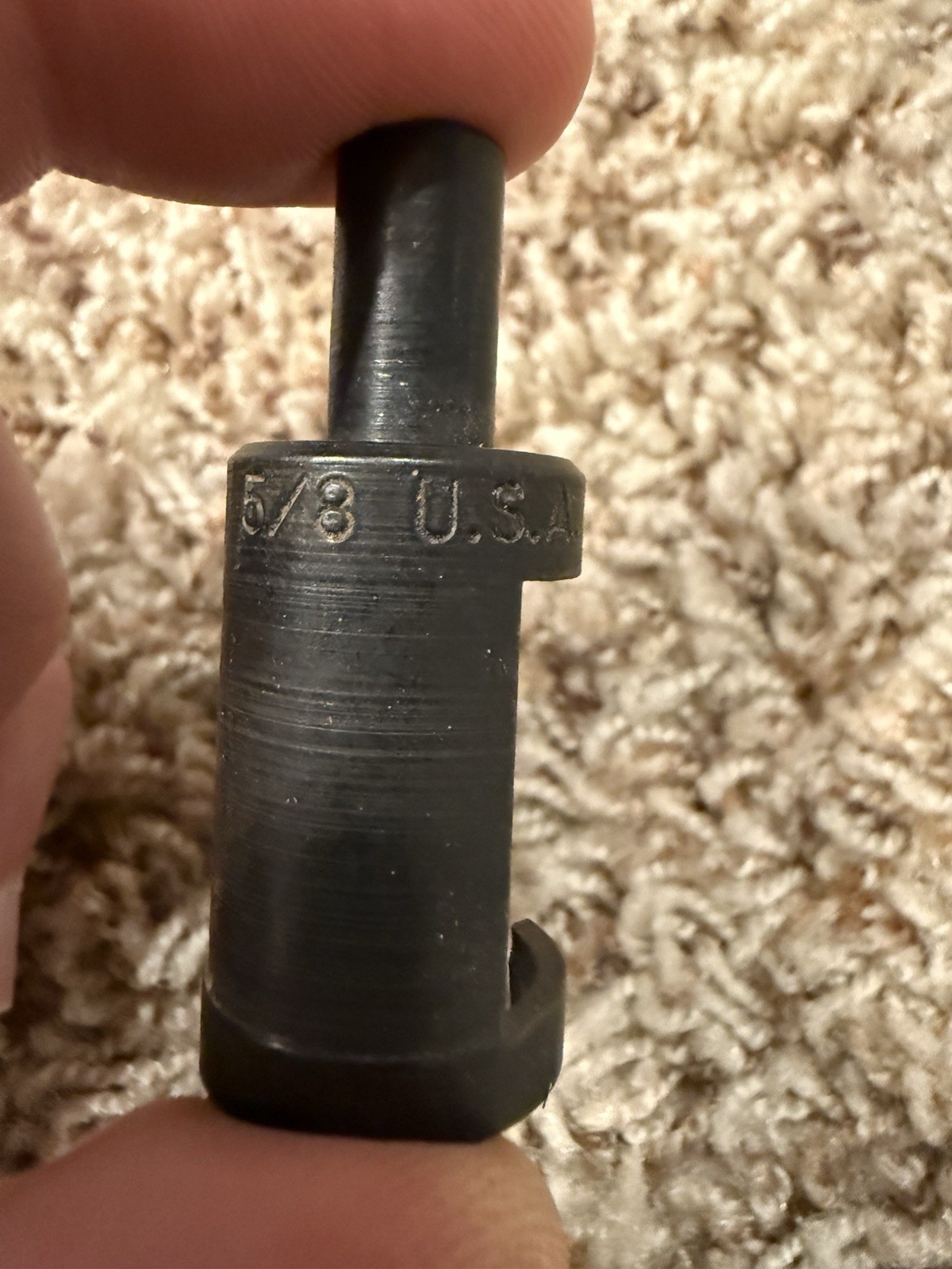 Vintage Steel 5/8” U.S.A. Wood Plug Cutter – Round Shank Tool for Woodworking