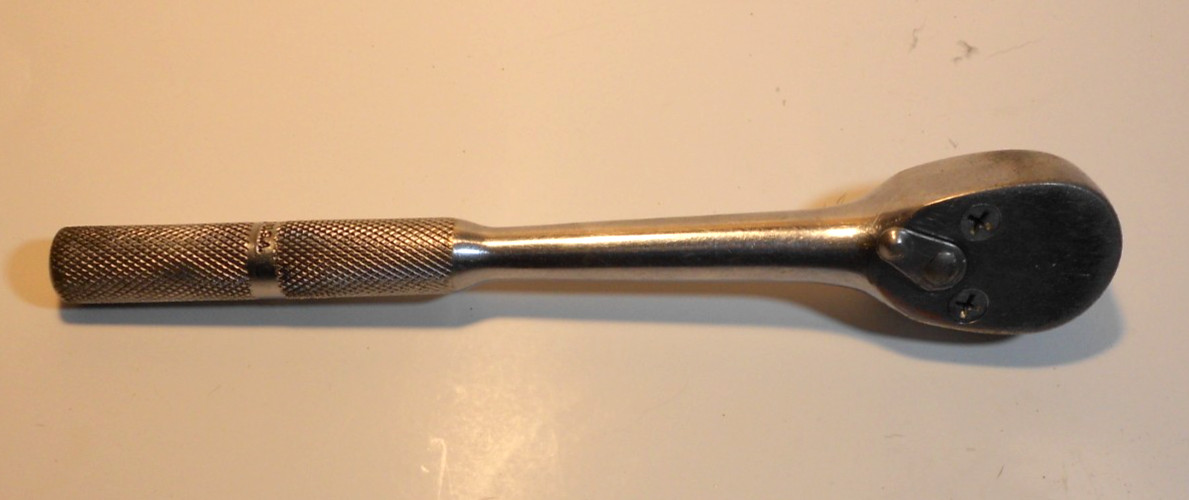 Walden Tools USA 1160 1/2″ Drive Ratchet Wrench Knurled Handle Pear Head B6