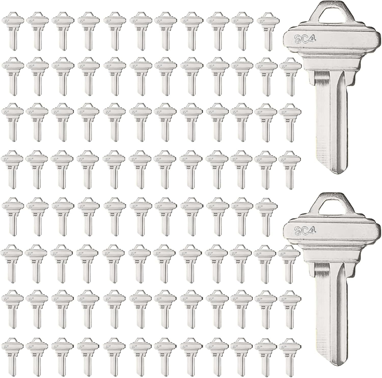 100 SC1+ 100 SC4 Blank Key Blanks Uncut Blank Keys Copper Structures Blank Key
