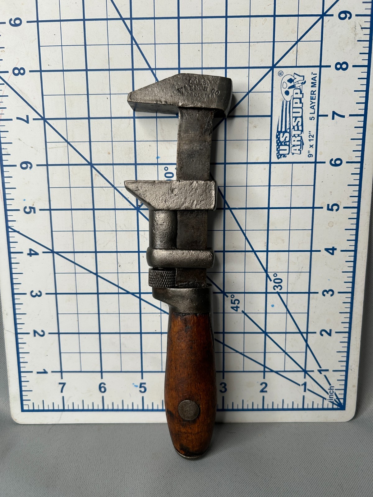 Antique 1880 Coes Wrench Co Worchester Wrench