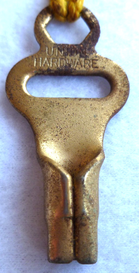 Vintage Union Hardware Co. Skate Key & Case 1950s