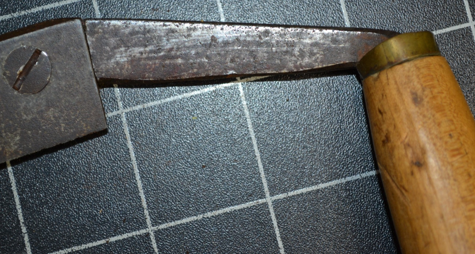Wm BRADY & SON – MT JOY, PA – MARCH 5, 1872 PATENTED DRAW KNIFE – 9″ EDGE – RARE
