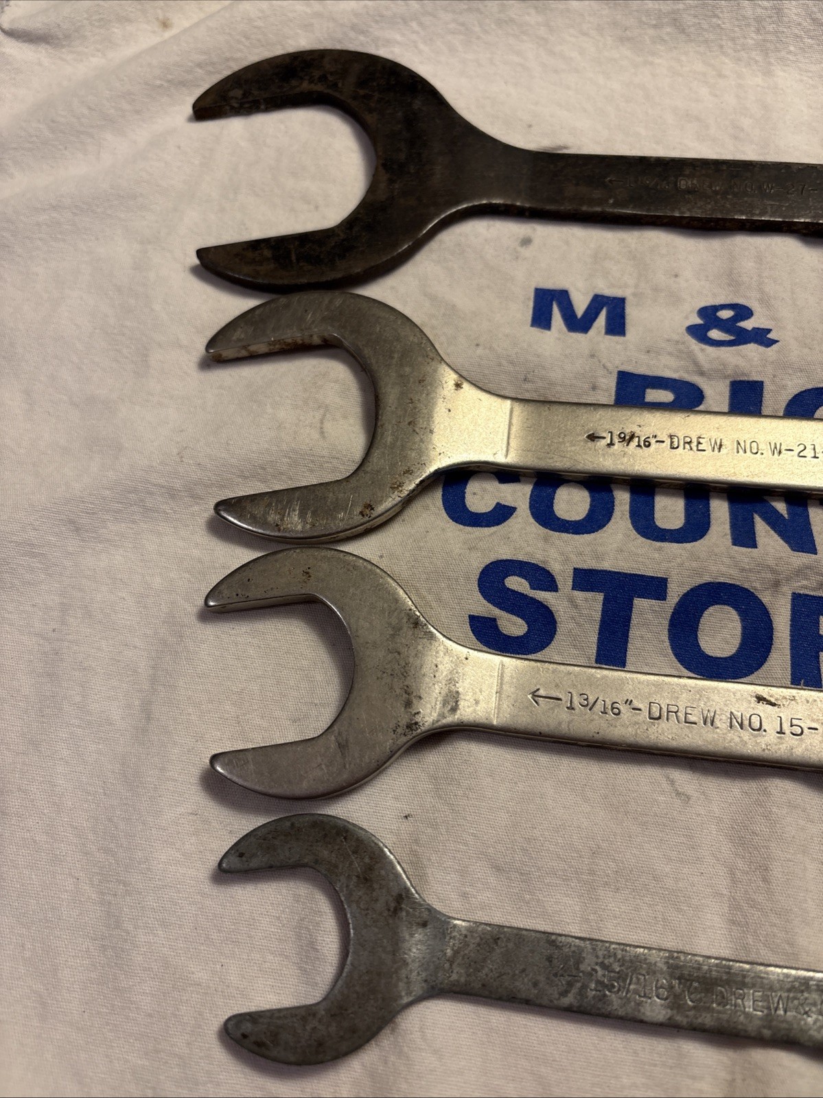 C. Drew Co 4pc USA Hydraulic Thin Offset Pump Wrench Set 15/16″ to 2″