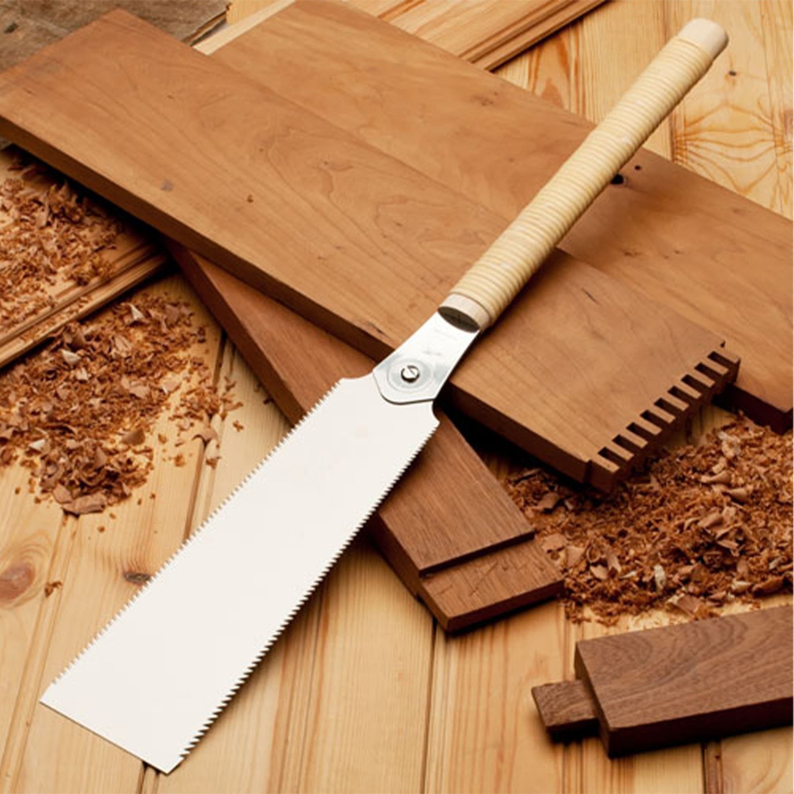Kings County Tools Ryoba Japanese Pull Saw – 9.5 Hand Saw for Wood Cutting