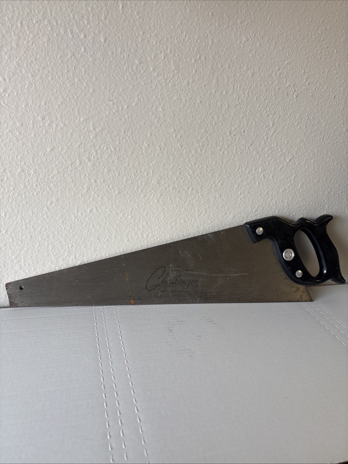 Vintage Disston Challenger Hand Saw 10 Point General Purpose Hand Saw 22”