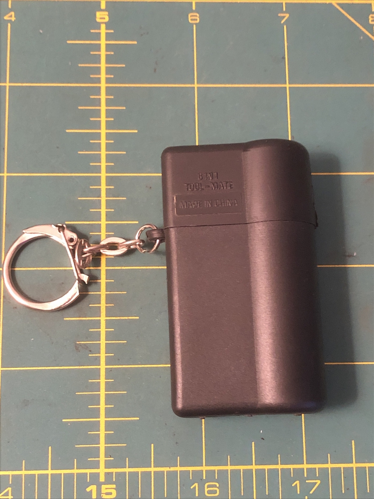 Vintage 6 In 1 Tool-Mate Keychain Tool Set Multi-Tool & Carrying Case Key Ring