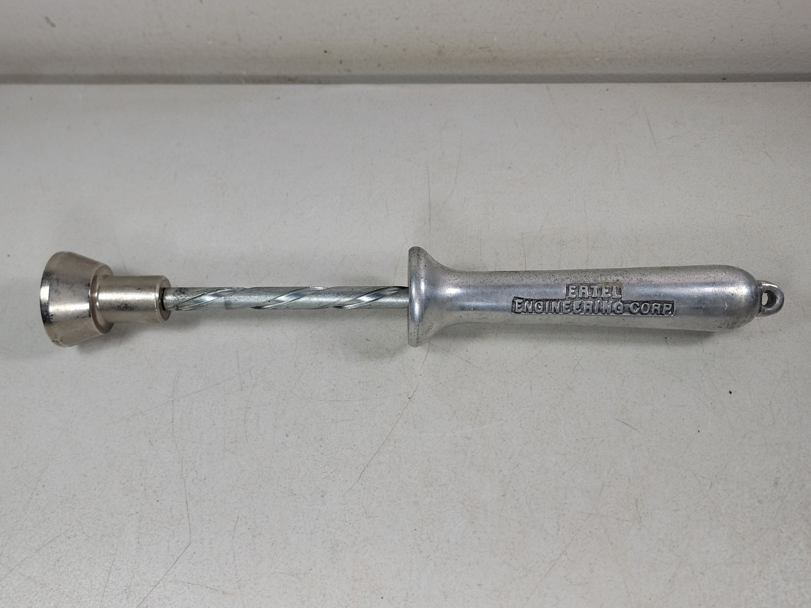 Unusual Vintage Tool Ertel Engineering Corp Kingston NY Aluminum Twist Drill