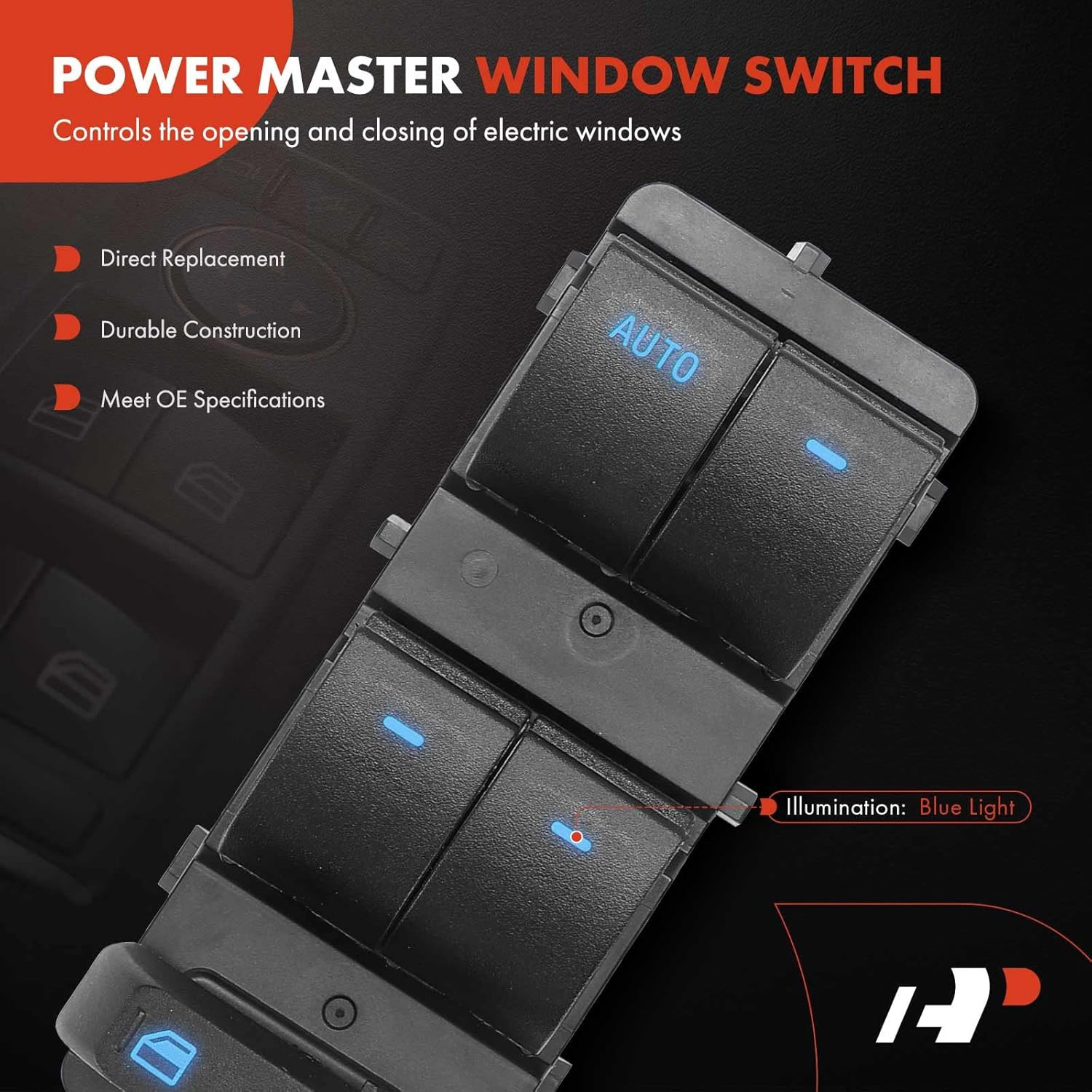 Master Power Window Switch Compatible with Ford F-250 F-350 F-450 F-550 Super Du