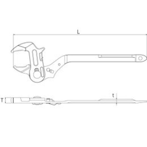 TOP Water Meter Wrench MT1320LK 13A/20A Dual Ratchet Type Made in Japan Tool