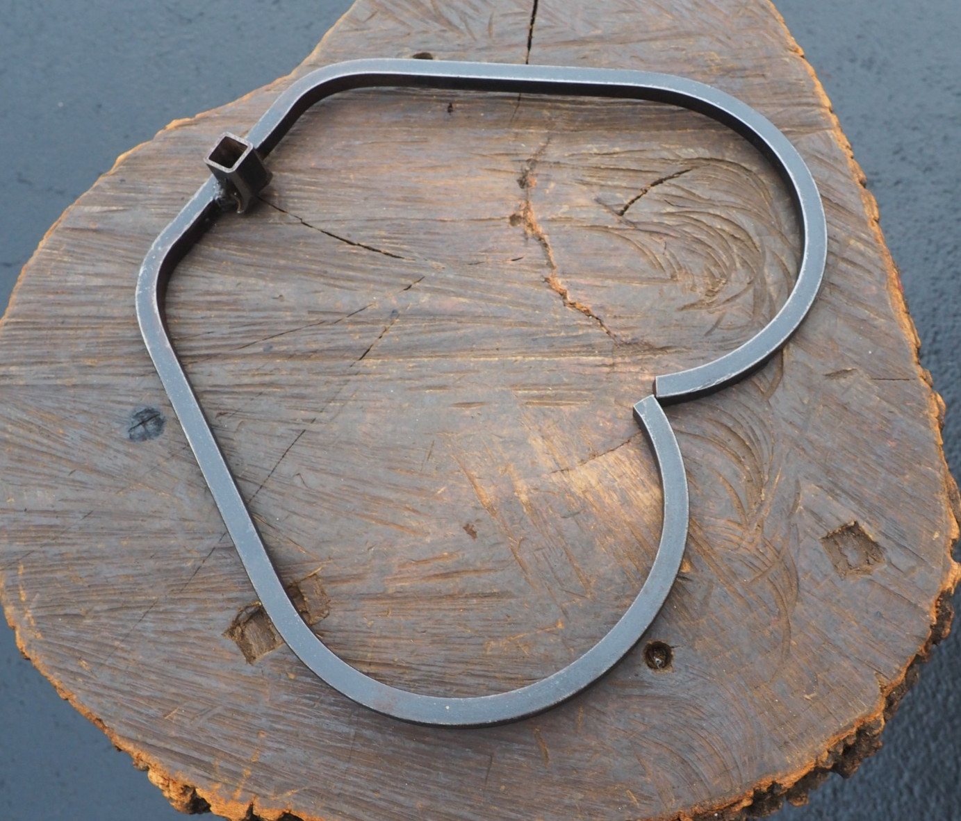 TINSMITH 13 1/2″ BENDING JIG “APPLE” BLACKSMITH ANVIL VINTAGE IRON SCROLLING