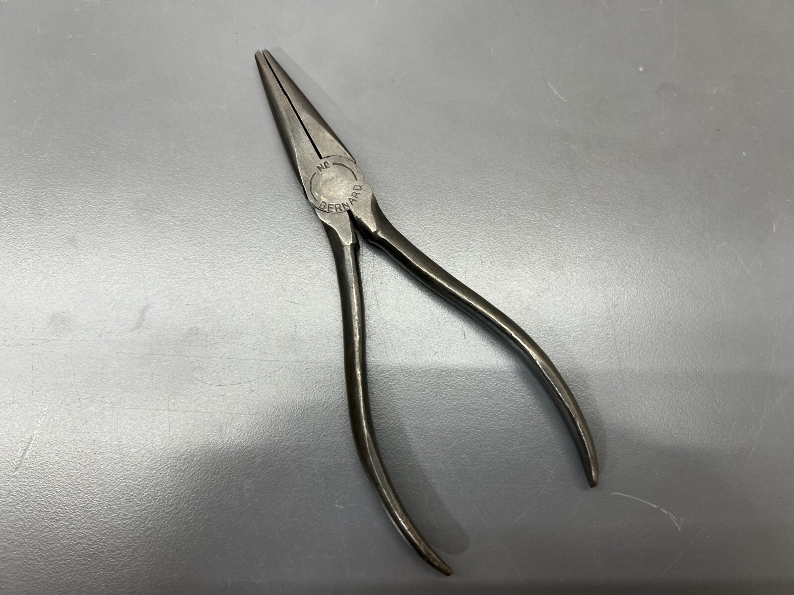 (F) RARE BERNARD NQ 6.25″ NEEDLE NOSE PLIERS – VGC – USA
