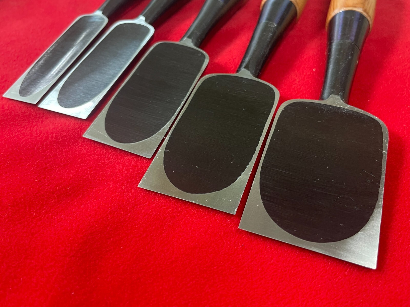 Japanese chisel dovetail chisels Shinogi nomi 鎬鑿 Set of 10 羽生康