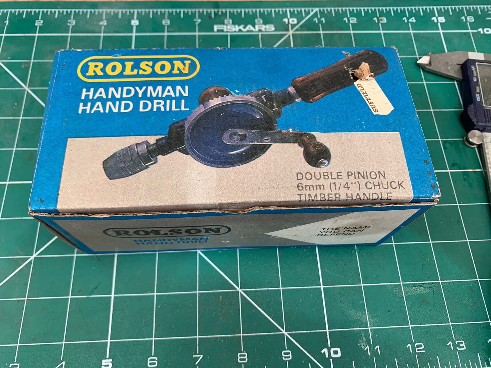Vintage rolson handyman hand drill boxed