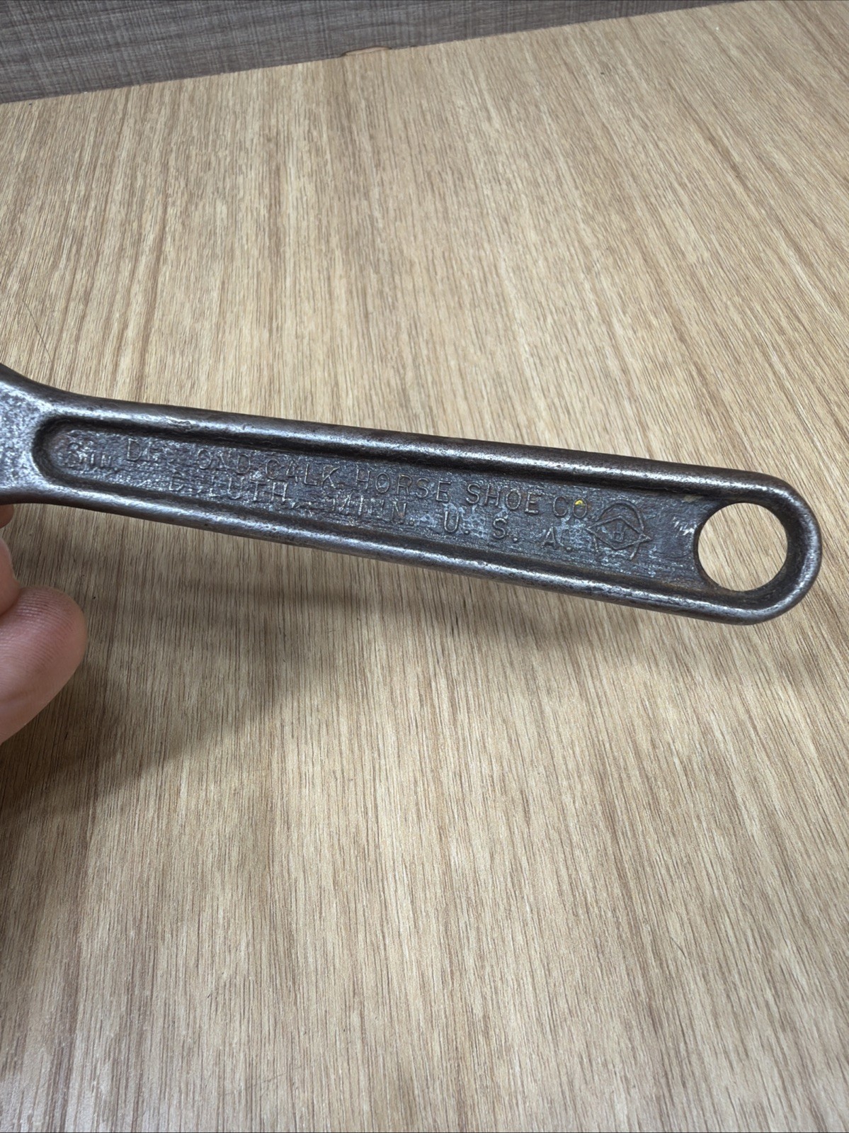Vintage Diamond Calk Horseshoe Co. 6″ Adjustable Wrench A215 Drop Forged