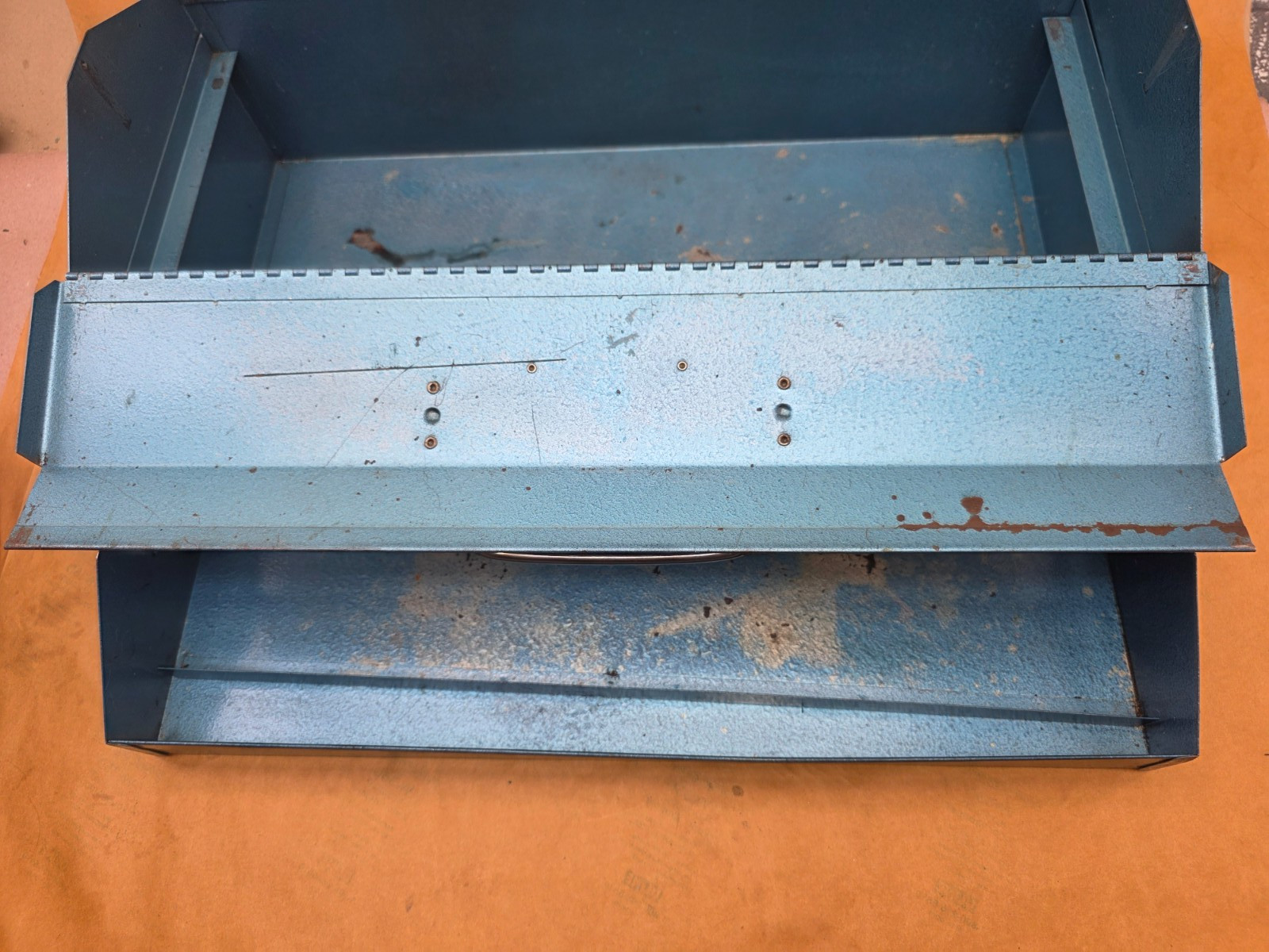 Vintage Belknap Blue Grass T5-BG 721 Tool Box 21 L X 9 W X 7.5 H