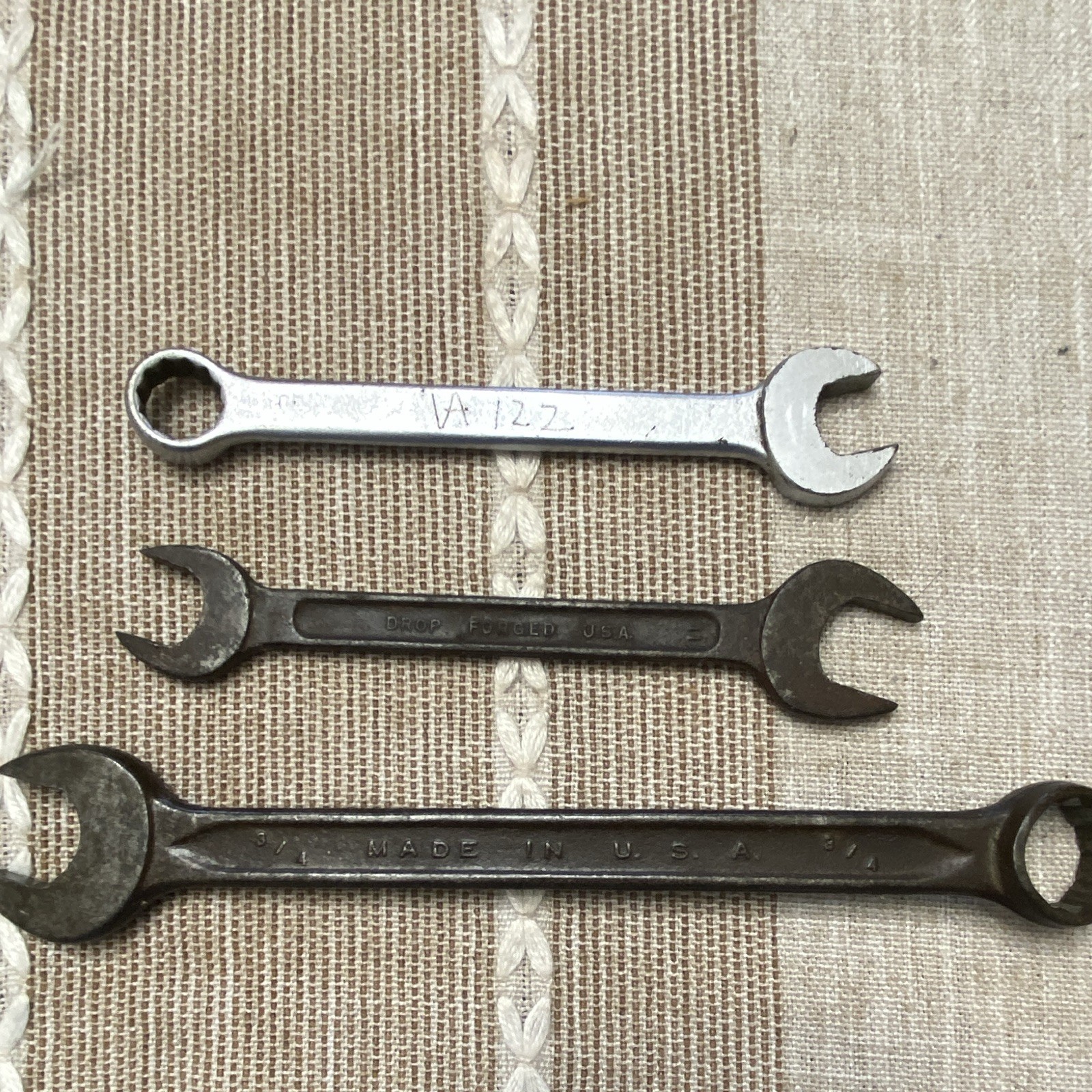 Vintage Wrench Lot (3pc) – Proto 6118, Westline, Forged Select Steel – USA Tools