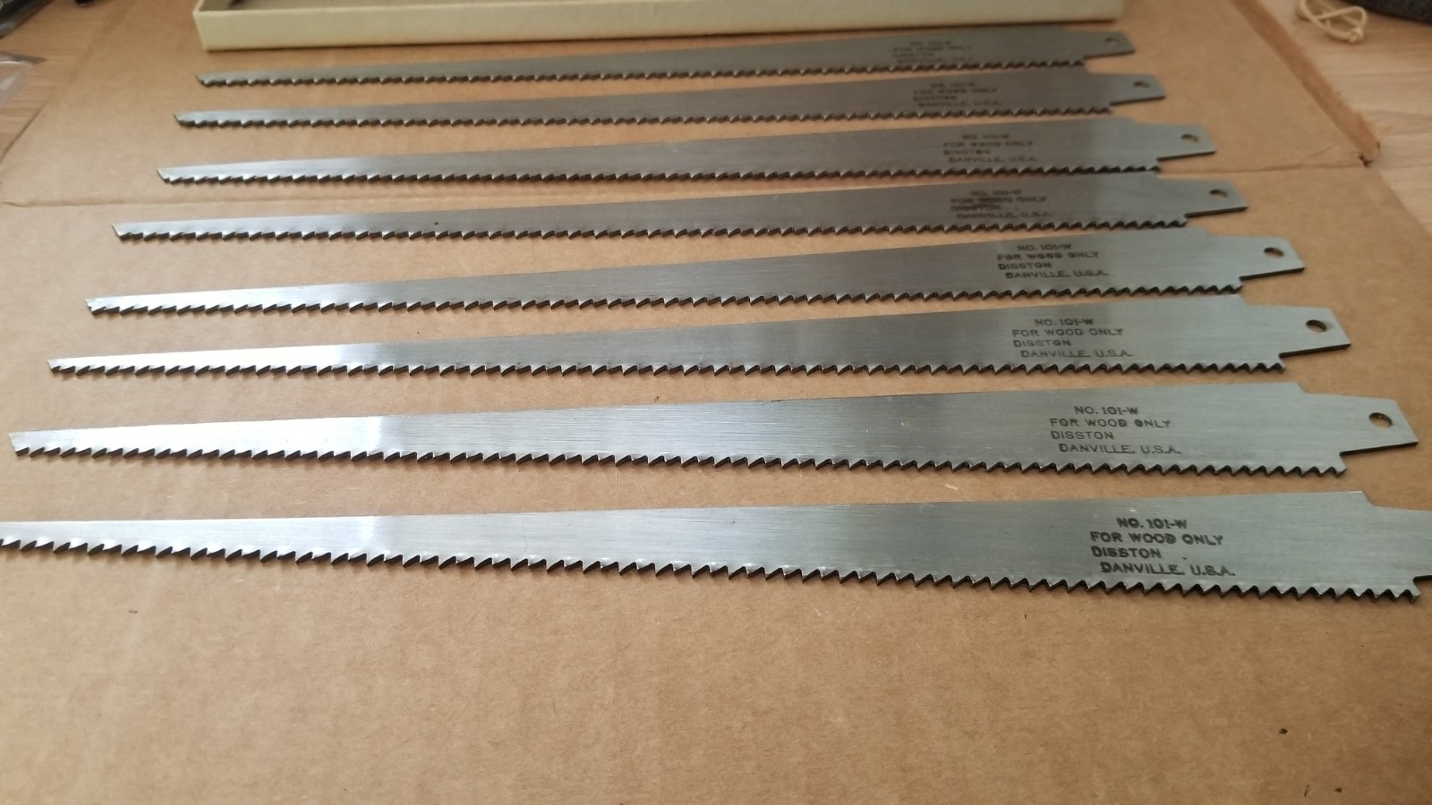 8PC DISSTON 101-W For Wood Only 12″ Hand Saw Cutting Blades , NOS