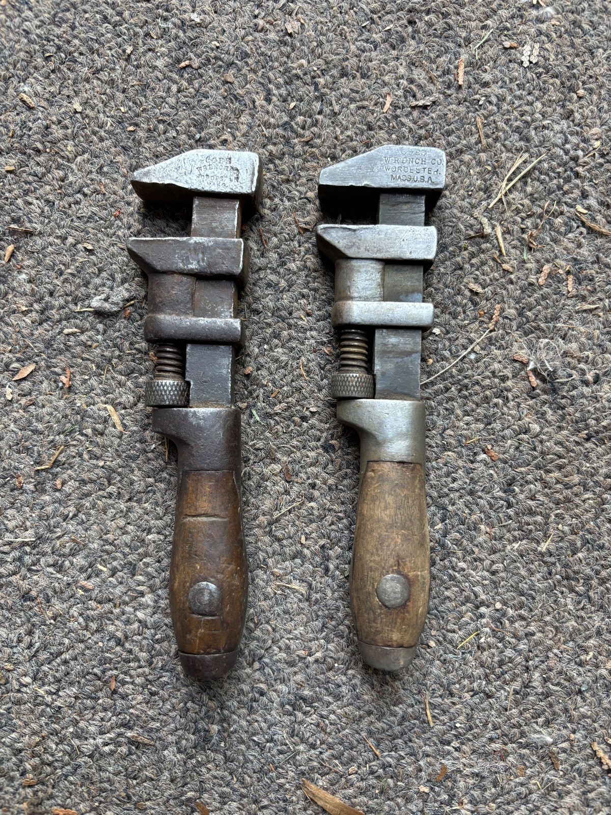 2 Vintage 6-1/2″ Coe’s Adjustable Monkey Wrench