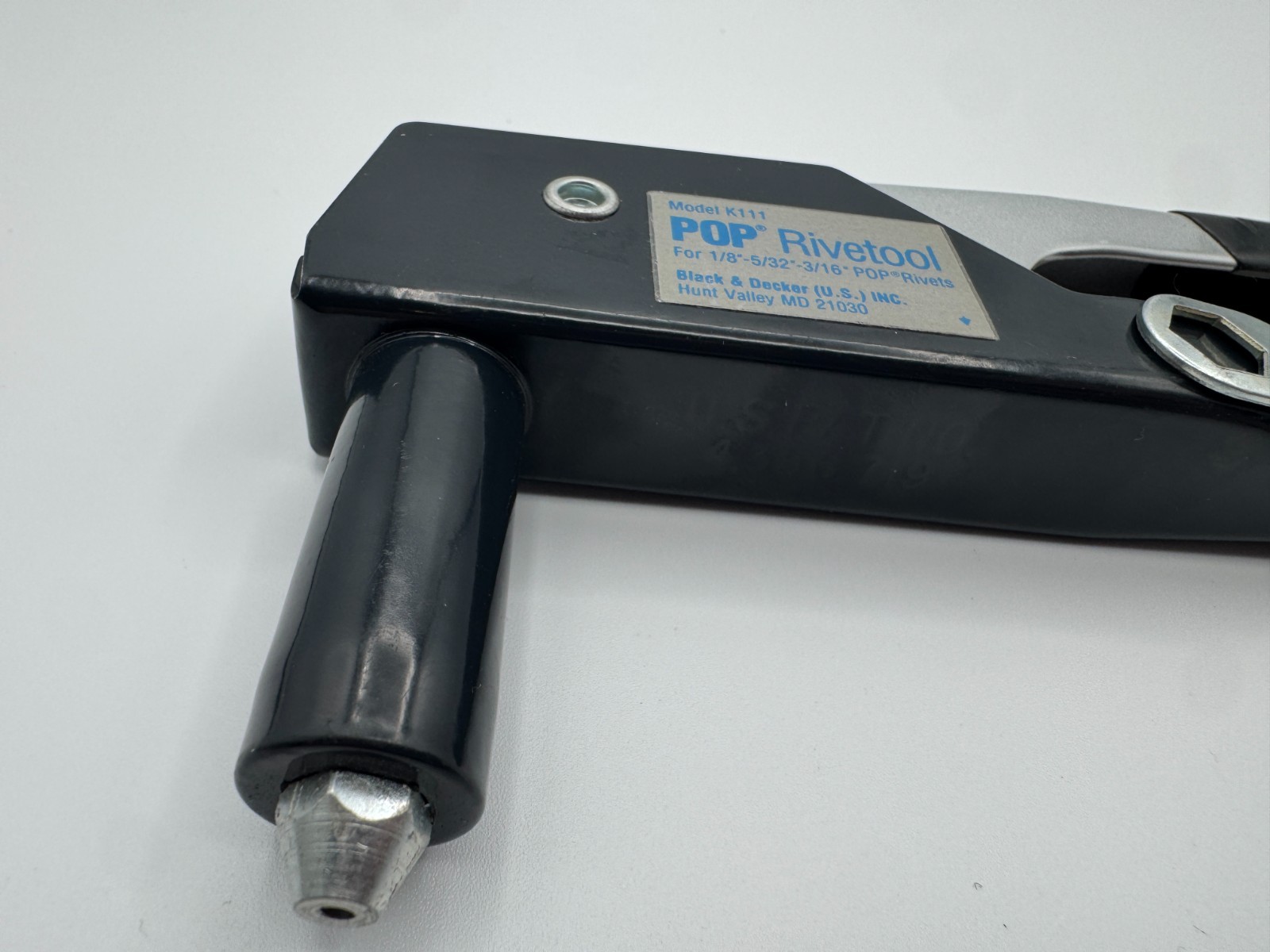 Vintage Black & Decker POP Rivetool All-Purpose Model K111 8 Pop Rivets EUC
