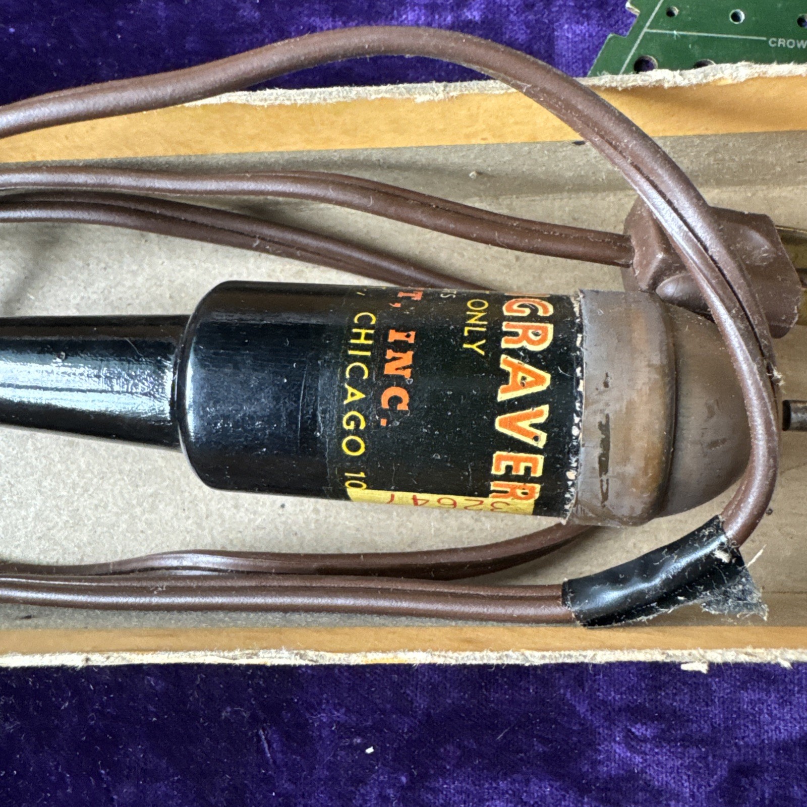 Vintage Engraver Handicraft Tool for All Applications – Made In USA with /Box
