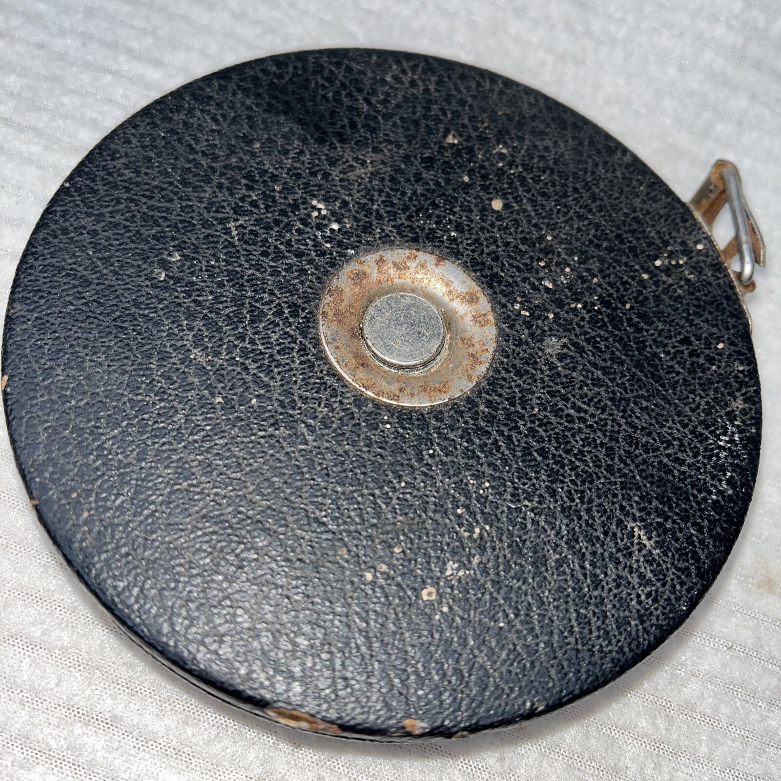 Roe Comet 100ft 30m Steel Measuring Tape Roll Black Steel VTG Measure Tool USA