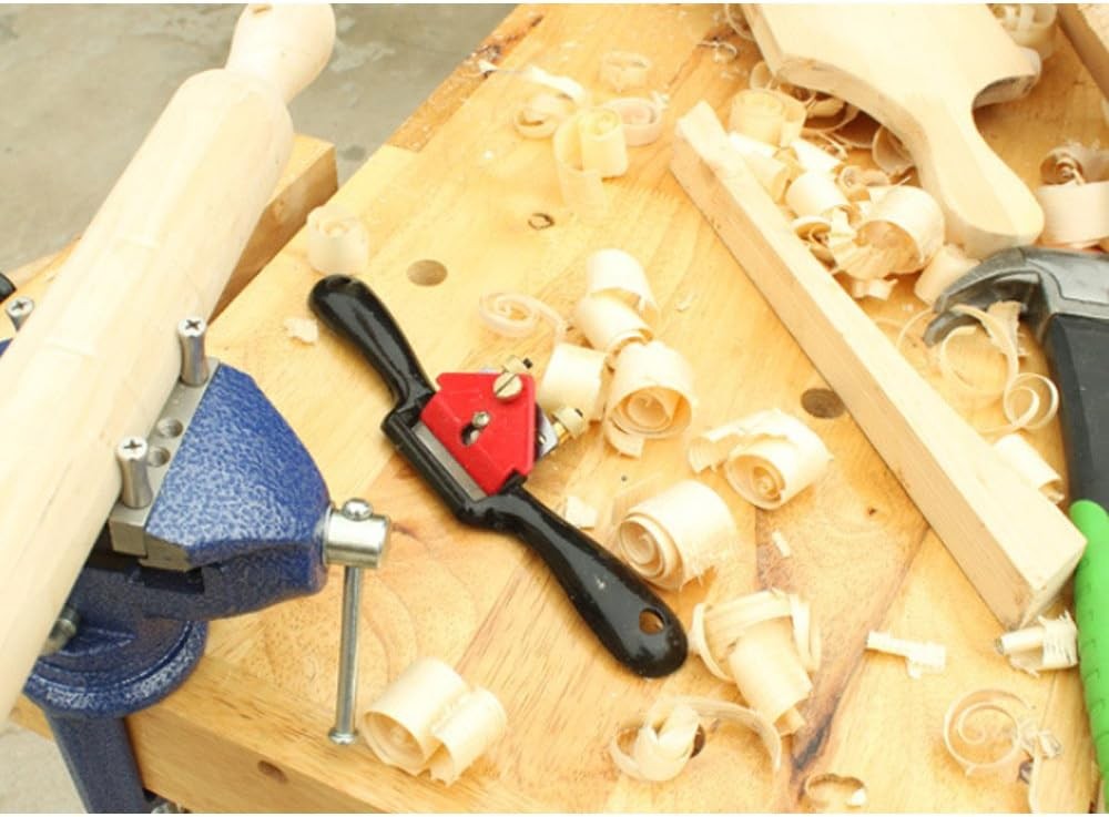 10″ Adjustable Spokeshave with Flat Base – Metal Blade Hand Tool for Woodworking