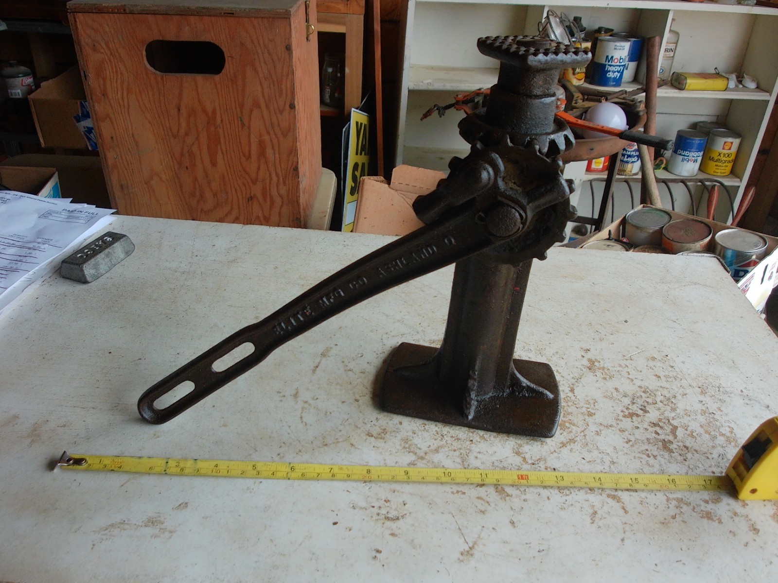 Antique Working jack Elite Mfg. Reliable No. 34 Lot 26-26-2