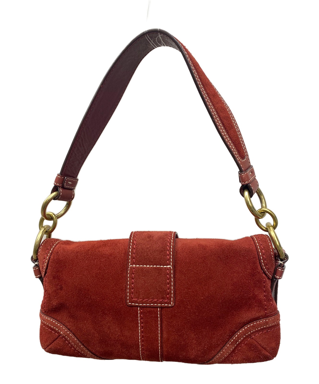 COACH Shoulder Bag 10060 Red 13cm x 26cm x 4cm Used Women’s Handbag