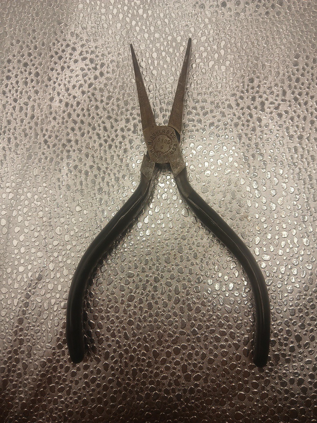 Vintage H. Boker Duck Bill Pliers Flat Needle Nose 5386-6 USA Made