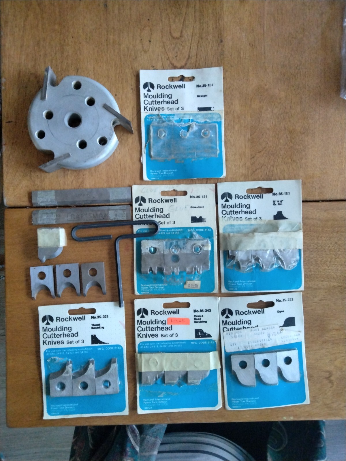 New Rockwell-Delta Moulding Cutter Head for 5/8″ or 1/2″ Arbor saws – 12 blades