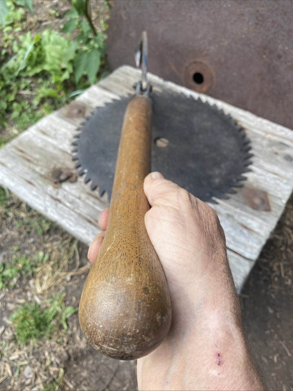 Vintage Small 30”American Logging Tool Co. Can’t Hook Log Roller Evart Michigan