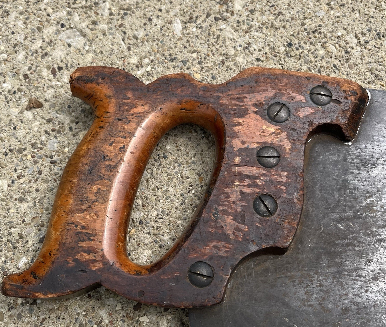 Vintage Henry Disston D-23 26” Hand Saw