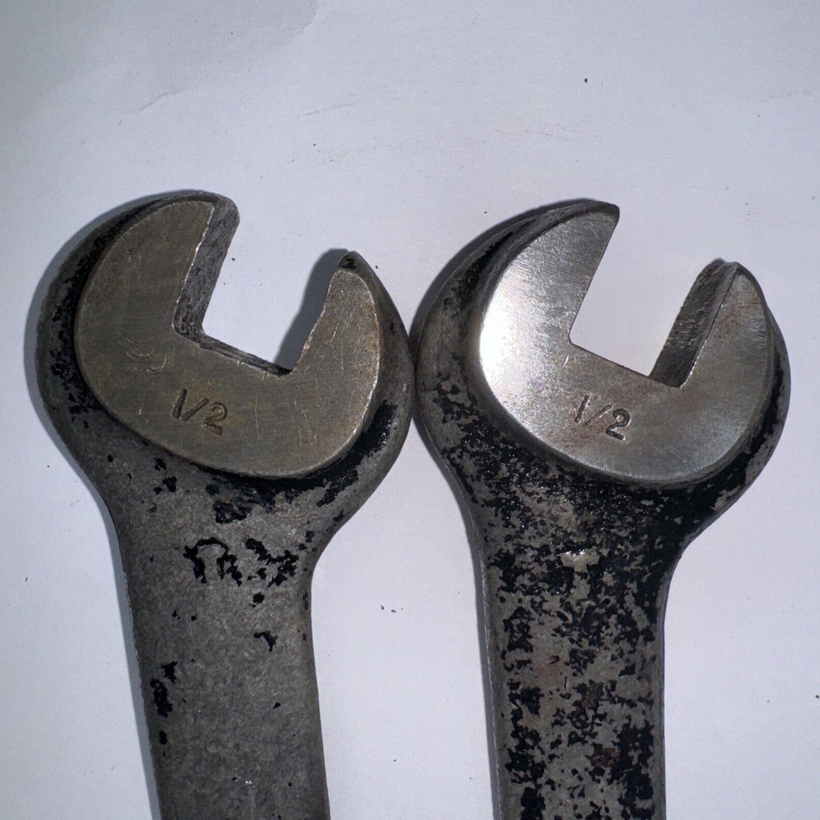 Lot of 3 Williams 530 1/2 X 3/8 & Bonny 529 7/16 X 3/8 Double Open End Wrenches