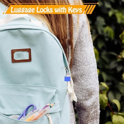 Bonsicoky 6 Pack Suitcase Locks with Keys, Multicolor Padlocks, for Luggage | Me