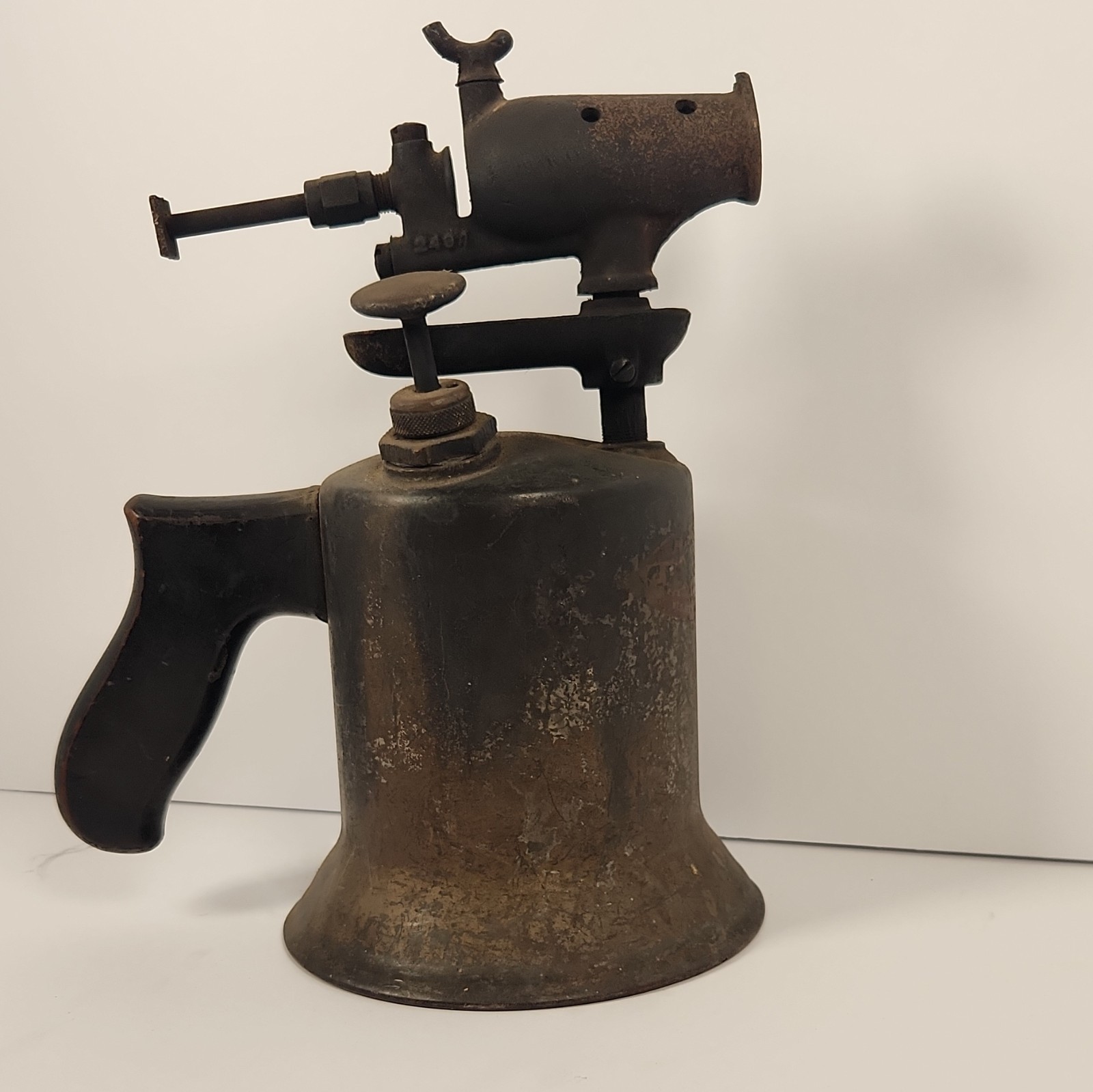 Vintage Turner Brass Works Blow Torch No 240-1 Antique Soldering Tool Decor