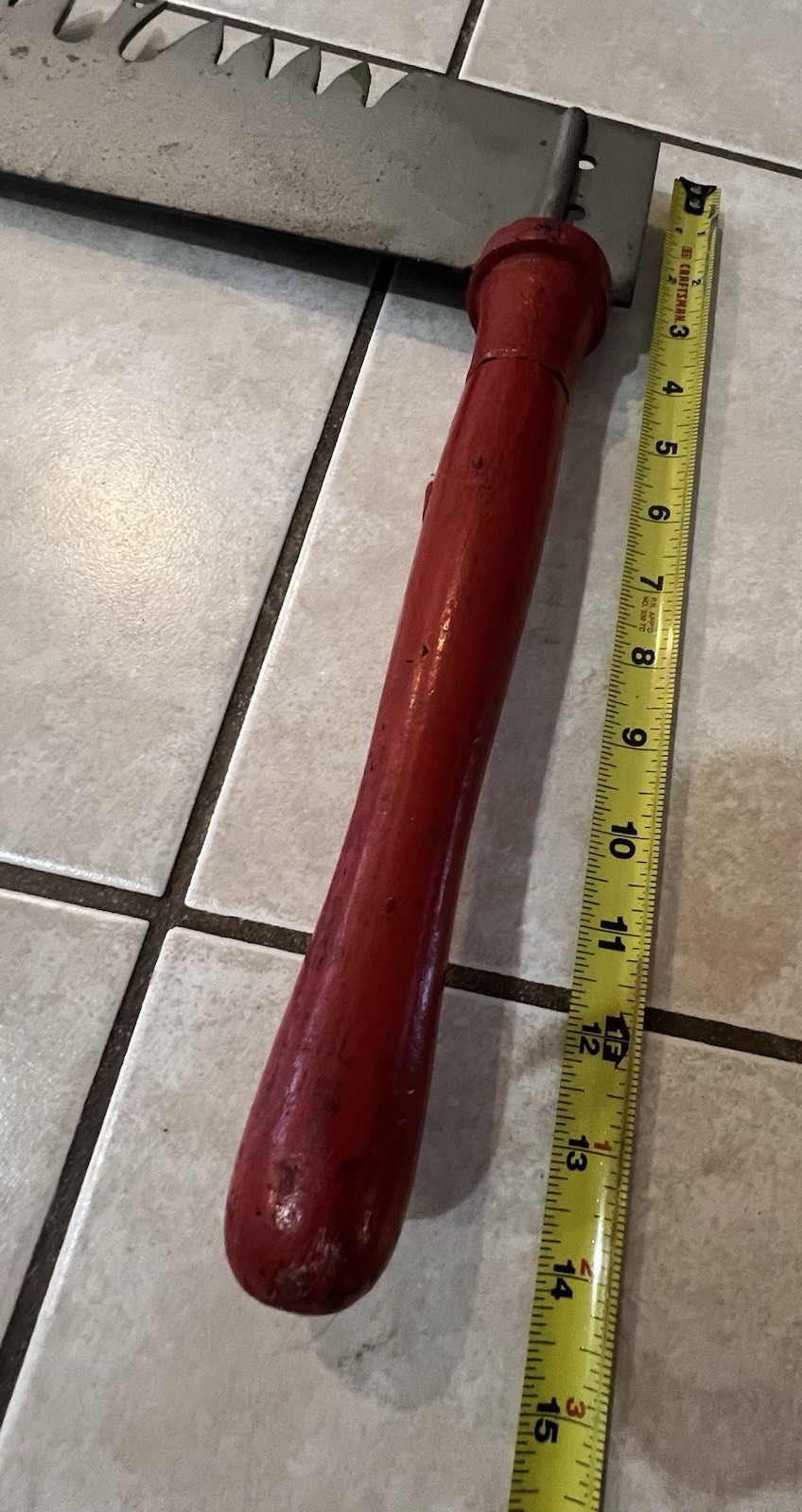 6 Foot Hand Painted 2 Man 2 Handle Crosscut Saw Signed By Artist ~Four Seasons