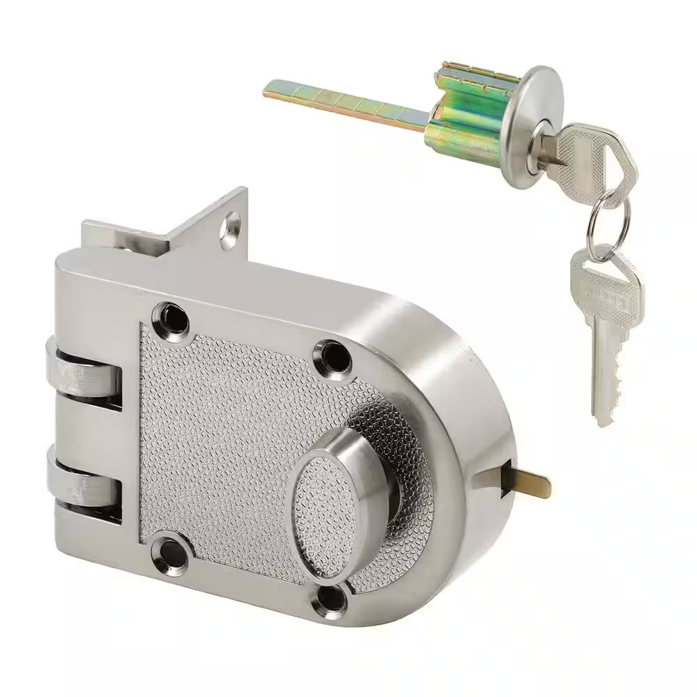 Diecast Brass, Night Latch and Locking Cylinder