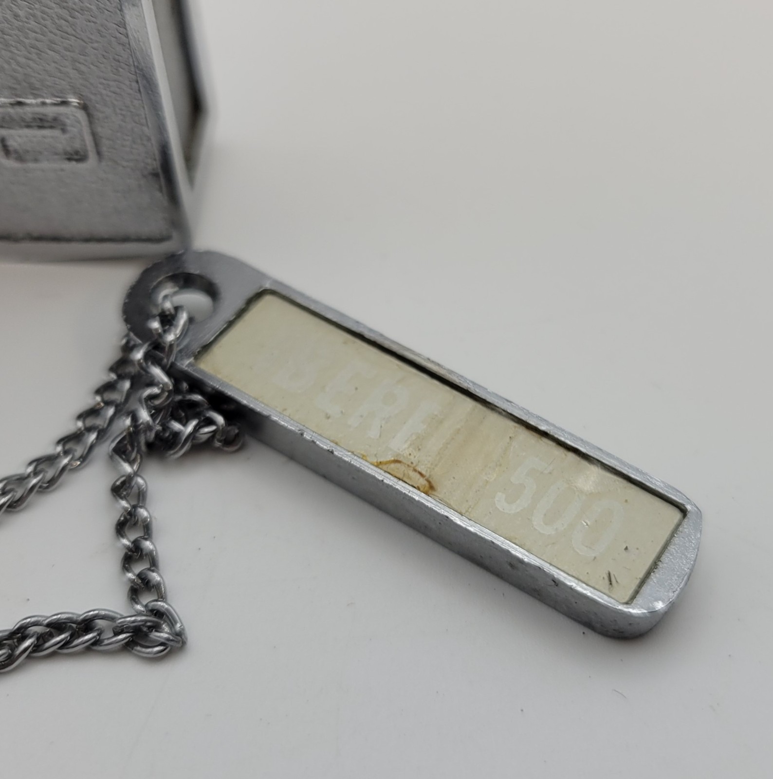 Vintage Abbott Iberet Folic 500 Magnetic Padlock With 2 Keys & Chain Works Great