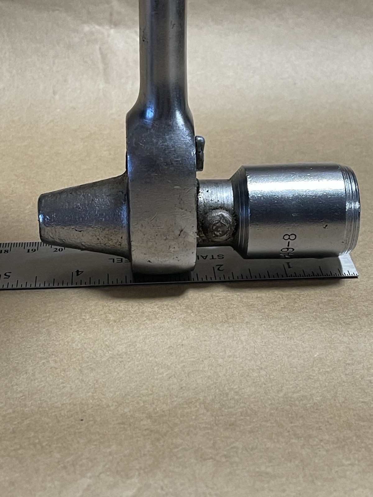 SNAP-ON / TUBELOX 1/2″ DR. HAMMER HEAD SCAFFOLDING RATCHET-N2949 7/8″ SOCKET-USA